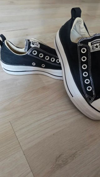Zapatillas Converse plataforma negras