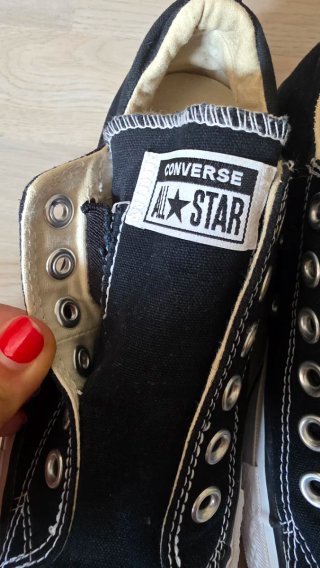 Zapatillas Converse plataforma negras