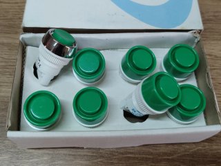 Pulsador industrial verde DELECSA