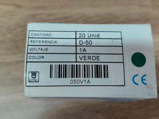 Pulsador industrial verde DELECSA
