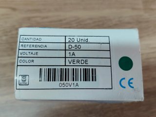 Pulsador industrial verde DELECSA