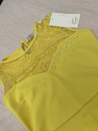 Vestido Amarelo Everis Tamanho S - Novo