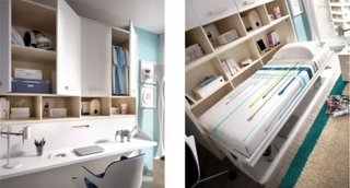 CAMA ABATIBLE CON ARMARIO SUPERIOR RMB 90×190