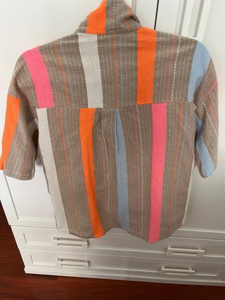Camisa de rayas multicolor