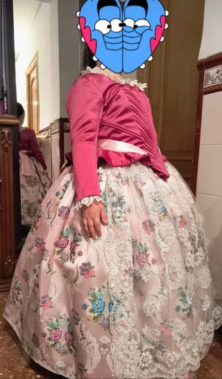 Traje de Fallera Niña Multicolor
