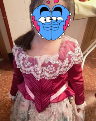 Traje de Fallera Niña Multicolor