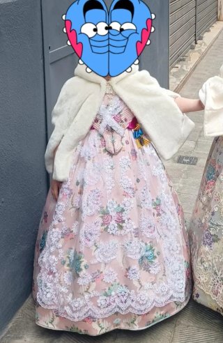 Traje de Fallera Niña Multicolor