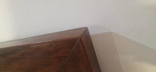 Cabecero de cama 150cm madera oscura