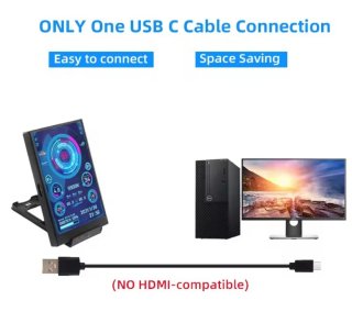Pantalla Secundaria PC USB-C FUENGIROLA
