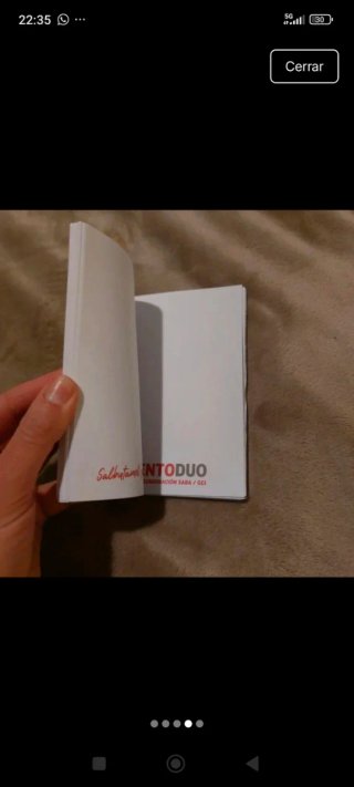 Libreta pequeña hojas blancas