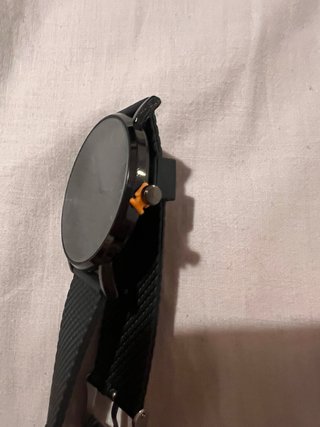 Orologio Acciaio Inox Cinturino Gomma Nero