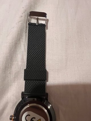 Orologio Acciaio Inox Cinturino Gomma Nero