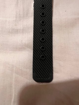 Orologio Acciaio Inox Cinturino Gomma Nero