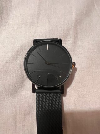 Orologio Acciaio Inox Cinturino Gomma Nero