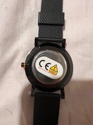 Orologio Acciaio Inox Cinturino Gomma Nero