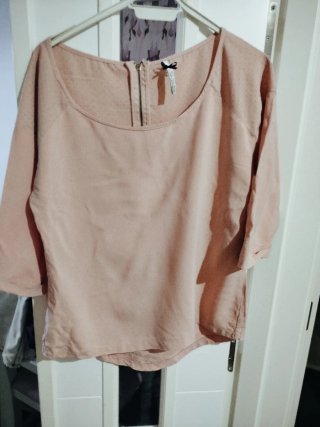 Camisa rosa palo manga 3/4