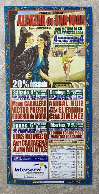 Lote 10 carteles corridas de toros