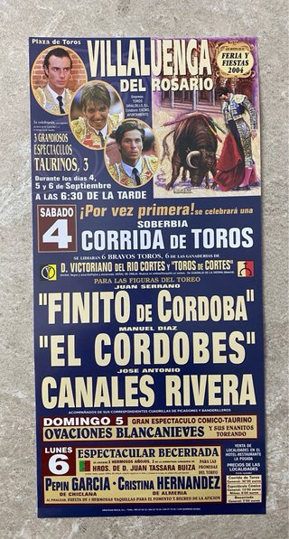 Lote 10 carteles corridas de toros