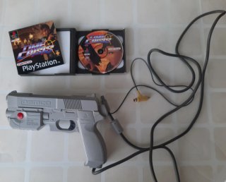 Juego Time Crisis PS1 con pistola Namco
