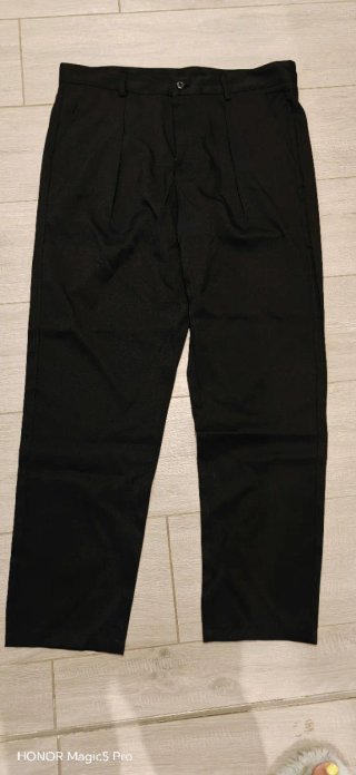 Pantalón de vestir negro hombre XL