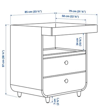 Berço + Trocador MYLLRA IKEA