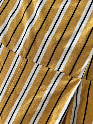 Mono rayas mostaza retro vintage Stradivarus S