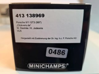 Porsche 911 GT3 Nürburgring 1/43 Minichamps