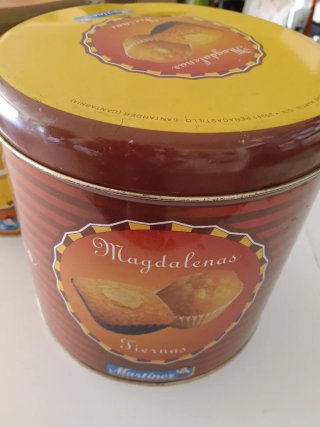 Lote 2 Botes Vintage Martinez Sobaos Magdalenas