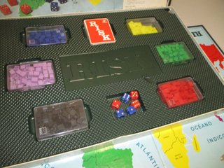 JUEGO DE MESA RISK BORRAS 70's caja grande 6 jug.