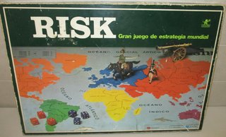 JUEGO DE MESA RISK BORRAS 70's caja grande 6 jug.