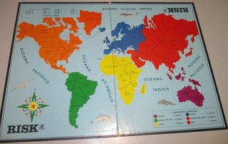 JUEGO DE MESA RISK BORRAS 70's caja grande 6 jug.