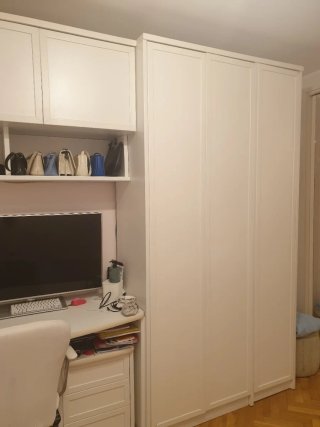 Dormitorio juvenil madera maciza blanco
