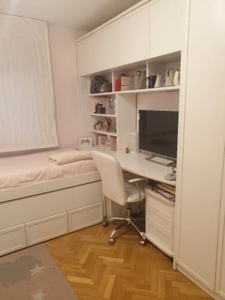 Dormitorio juvenil madera maciza blanco
