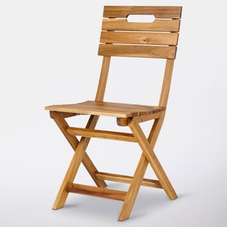Mesa plegable madera exterior + 2 sillas