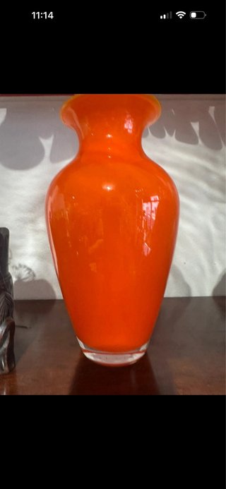 Vaso Nason Moretti Arancione Vetro