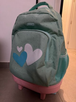 Mochila escolar con carrito