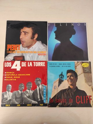 Lote 8 discos vinilo Pop Rock Latino