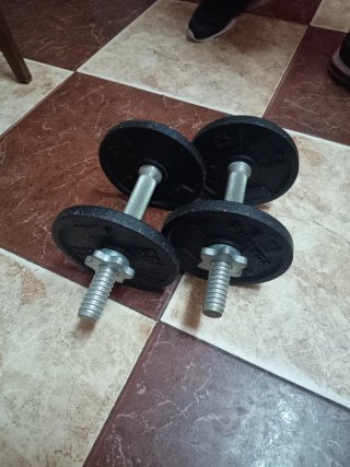 Mancuernas ajustables con discos