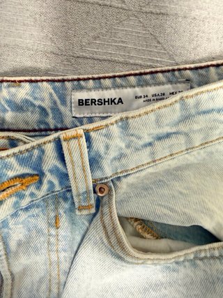Vaqueros Bershka Hombre Azules