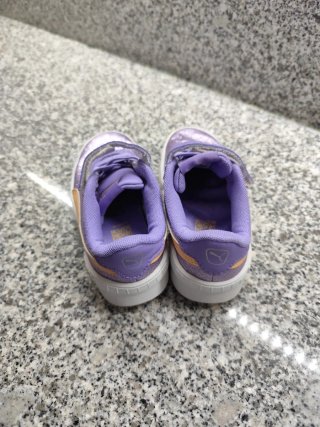 Sapatilhas Puma Glitter Roxo Menina