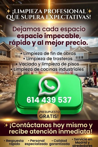 Limpieza de fin de obras