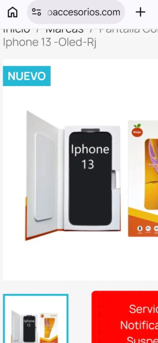 Pantalla OLED iPhone 13 Nueva