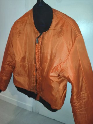 Chaqueta Bomber original Delta In 90's Negra Rev