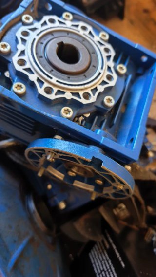 Motor reductor azul