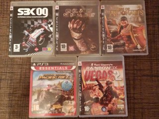 Lote 5 Juegos PS3: SBK 09, Dead Space, Rise of Arg