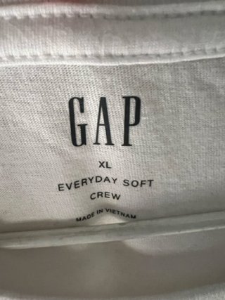 Camiseta GAP Blanca XL Manga Corta nueva