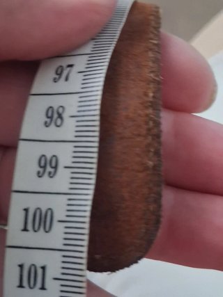 Cinturón de cuero vintage marrón
