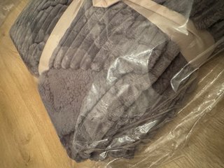 Manta polar gris 130x160 cm