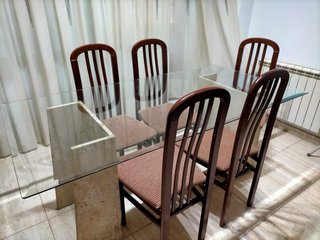 Conjunto Muebles Madera Oscura