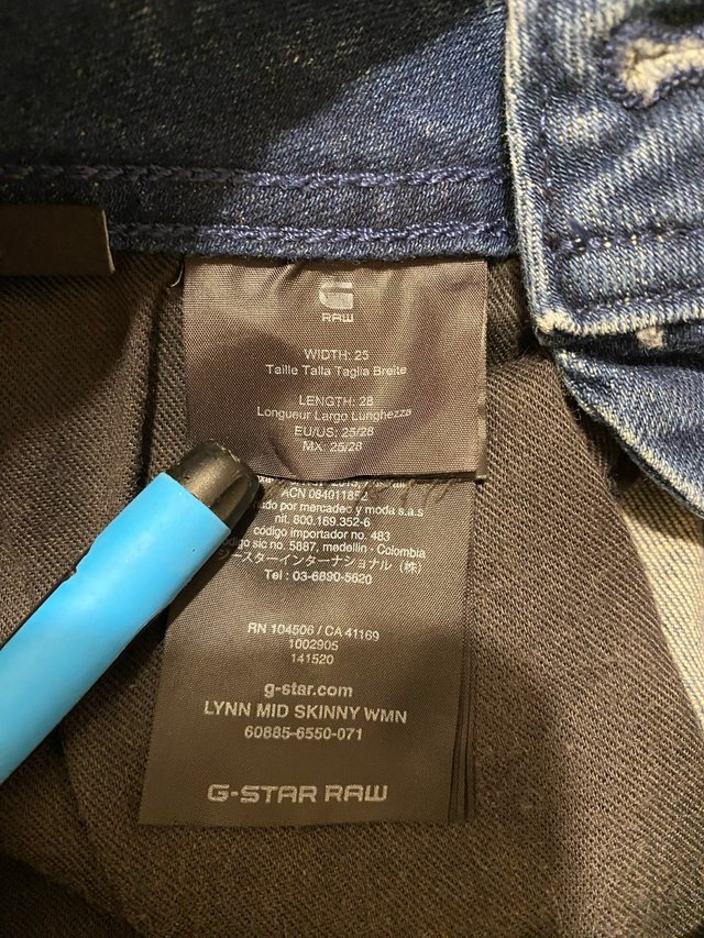 Jeans donna Lynn skinny G Star raw taglia XS